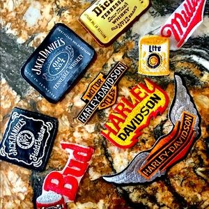 Vintage Bud & Miller Sew-On Patches